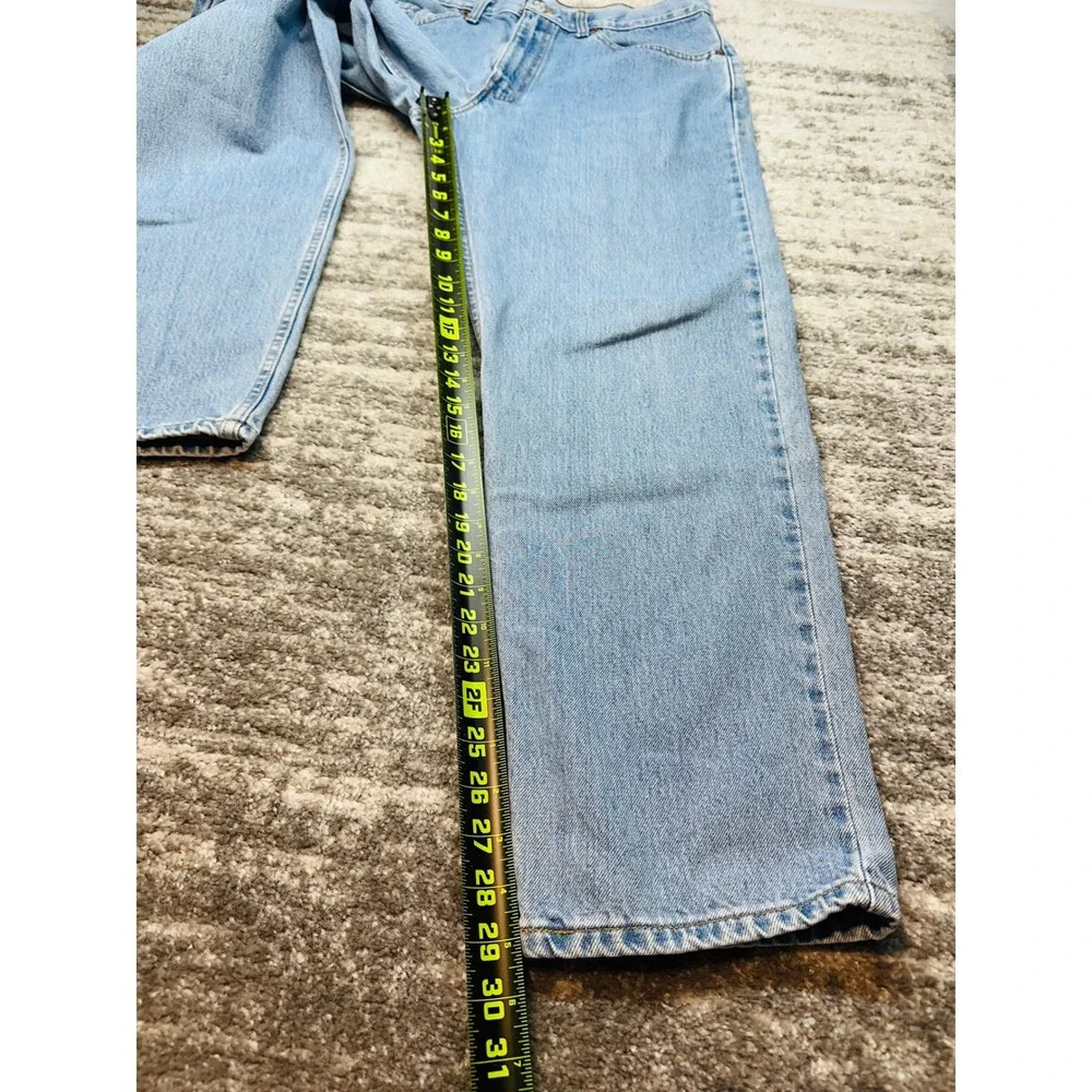 Levis 550 Relaxed Fit Jeans Mens W34 L30 Light Wash Vintage Denim Made in Canada